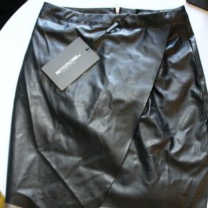 PrettyLittleThing Faux Leather Skirt